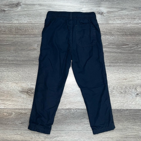 Carter’s Lined Chino Pull Up Pants 3T Navy Blue - Picture 3 of 11